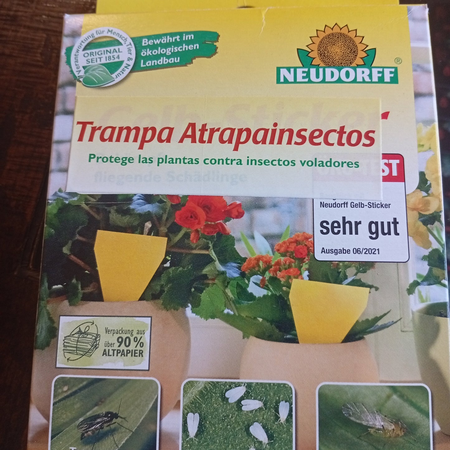 Trampas adhesivas amarillas Triangulares