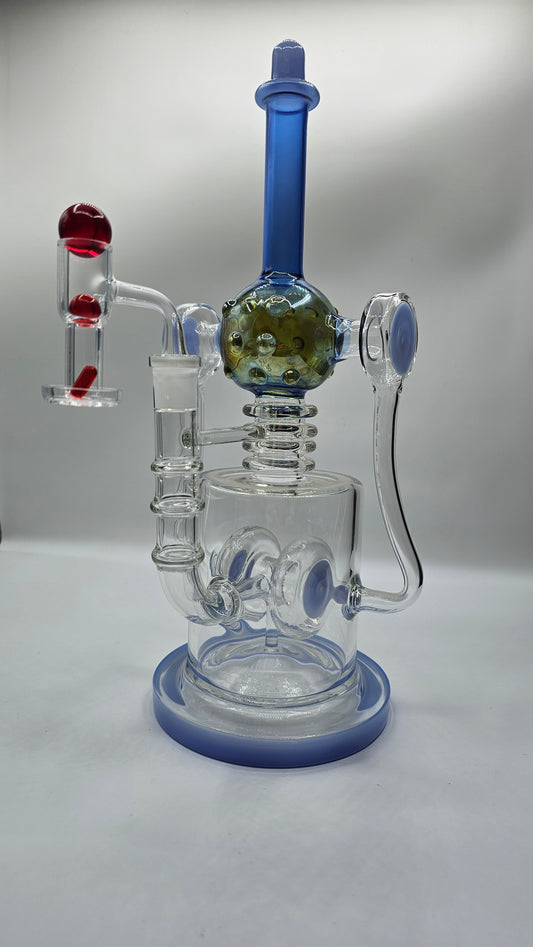 PIPA DE EXTRACCIÓNES 40CM        STONER SPACE MISION + SET Banger Triple con tres perlas