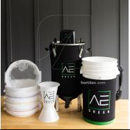 Combo Lavadora automática Aether Green. (Lavadora, enjuague, estación de enjuague portátil, juego de bolsa y espaciador).