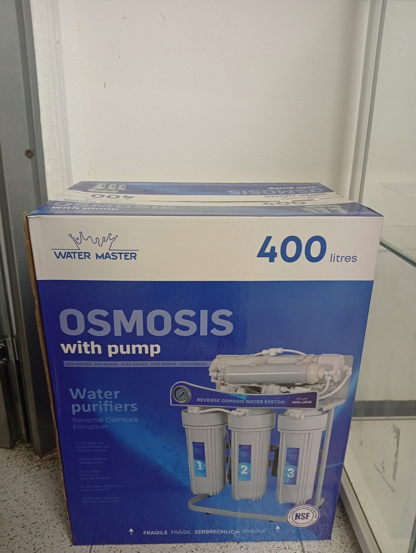 FILTRO OSMOSIS 400 L con bomba WATER MASTER