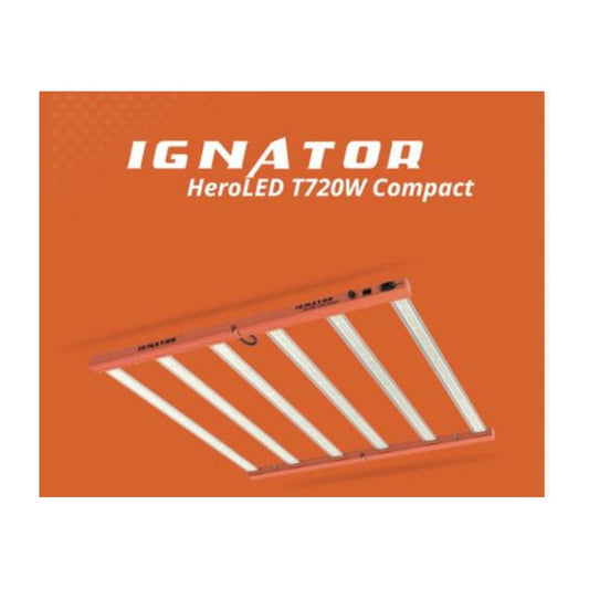 Foco LED Cultivo Indoor IGNATOR HeroLED T720W Compact | 2052 Diodos | PPE 2.95 µmol/J - StonerShopGrowShop