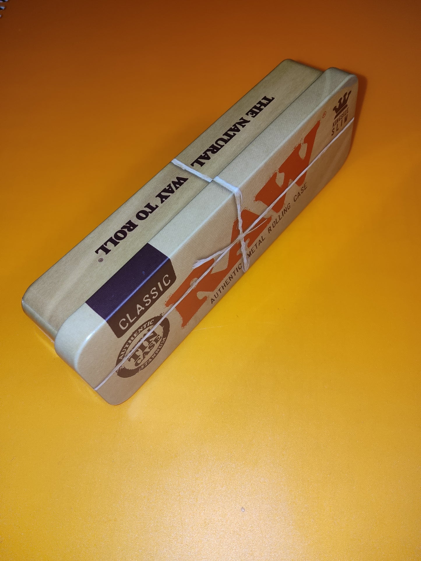 RAW Caja Metal Marrón Pequeña
