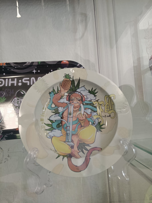 CENICERO METALICO HANUMAN ALQUIMIA 14CM
